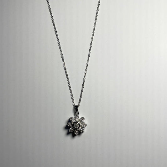 Diamond-Flower Pendant